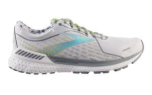 Brooks Adrenaline GTS 21 Road Running Shoes - Womens, Green/Blue/Yellow | IE-POD807213